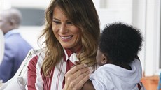 První dáma Spojených států Melania Trumpová na návštěvě Ghany (2. října 2018)