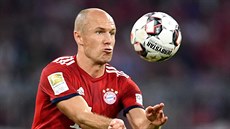 Arjen Robben z Bayernu Mnichov b�hem utkání s Mönchengladbachem.