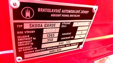 První �koda Garde vyrobená v Bratislavských automobilových závodech