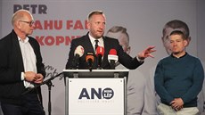 Petr Stuchlík ve volebním štábu ANO (7.10.2018)