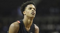 Shareef O'Neal bhem prezentace stedokolských talent Jordan Brand Classic