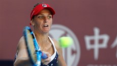Karolína Plí�ková na turnaji v Pekingu