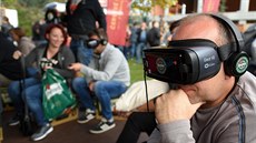Pro návtvníky Pilsner Festu byly pipraveny brýle s virtuální prohlídkou...