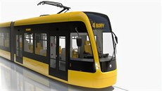 Vizualizace nových tramvají pro Plze.