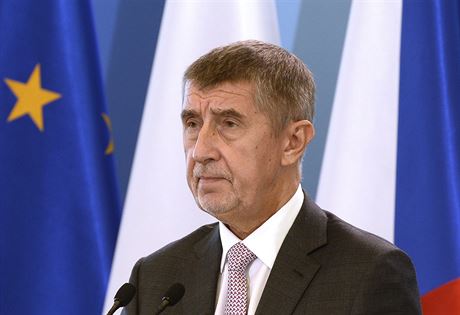 Premiér Andrej Babis na tiskové konferenci se svým polským protjkem Mateuszem...