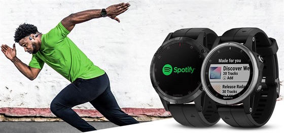 Vybrané hodinky Garmin umjí pehrávat hudbu ze Spotify