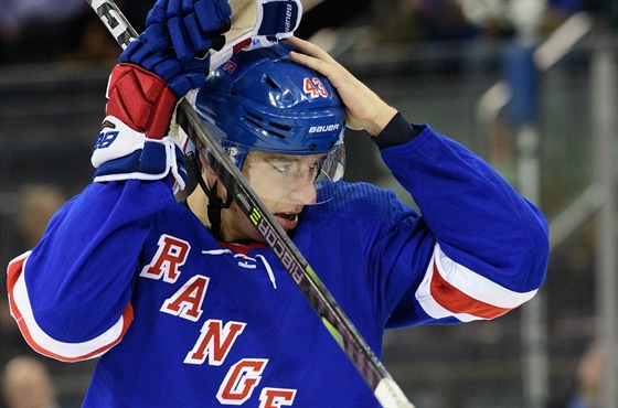 eský obránce Libor Hájek si za New York Rangers zahrál v píprav.