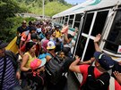 Karavana honduraských uprchlík je na cest do Spojených stát. Lidé nejastji...