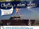 Reklama výrobce mycích linek Christ Car Wash vyuívá princip sex sells....