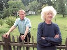 Václav a Olga Havlovi na chalup na Hrádeku (erven 1994)