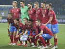 Jedenáctka eských fotbalist, která nastoupila v utkání Ligy národ proti...