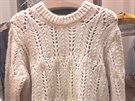 Oversized svetr s krajkovým vzorem, podzim 2018