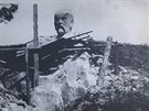 trnáctimetrovou sochu T. G. Masaryka u Kuntátu vytvoili Frantiek Burian se...