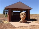 Zakladatel kníectví Hutt River Leonard Casley si ve svém stát postavil bustu.