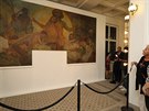 V mosteckm oblastnm muzeu byl odhalen obraz Alfonse Muchy s nzvem Alegorie...