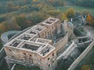 Opravy statiky hradu Helftn (jen 2018)