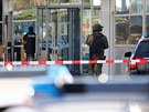 Nmecká policie ped nádraím v Kolín nad Rýnem (15.10.2018)