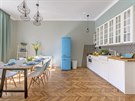 Kuchyňská sestava nábytku Bobdyn (IKEA) stylově skvěle ladí s dochovanými...