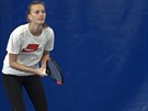 Petra Kvitová má za sebou poslední trénink ped odletem na Turnaj mistry.