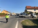 Policist na Kladensku bourali pi pronsledovn idie. (11.10.2018)