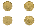 Mince hodnoty 20 K, které NB vydá ke 100. výroí eskoslovenského státu.