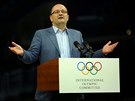 Patrick Baumann hovoí v Los Angeles o chystaných olympijských hrách.