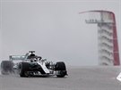 Lewis Hamilton z Mercedesu bhem tréninku na Velkou cenu USA