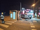 Nehoda osobnho auta a kamionu omezila na 6 hodin dopravu na kiovatce Mileta...