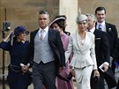 Robbie Williams a jeho manelka Ayda Fieldová na svatb princezny Eugenie a...