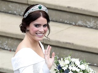 Princezna Eugenie coby nevěsta (Windsor, 12. října 2018)