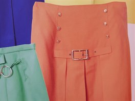 Minisukn� v pastelových barvách, druhá polovina 60. let.