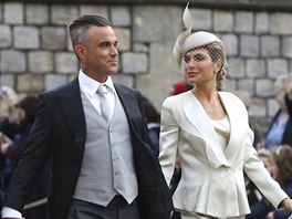 Robbie Williams a jeho manelka Ayda Fieldová na svatb princezny Eugenie a...