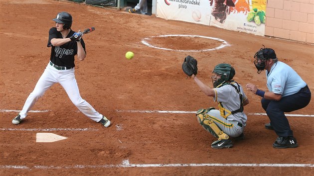 Finle softbalov extraligy. Hroi Havlkv Brod vs. Tempo Praha.