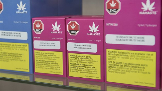 Vrobky s marihuanou v obchod v kanadskm New Brunswicku (16.10.2018)