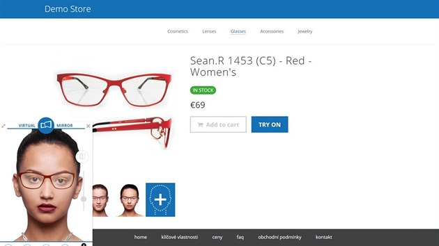 Rtěnku, brýle i šperky je možné si v e-shopu virtuálně vyzkoušet na vlastním modelu. Inovaci představil startup Virtooal.