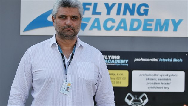 Šéf firmy Flying Academy Leoš Vybíral. Jeho letecká škola se nejspíš bude muset z Brna přestěhovat na jiné letiště.
