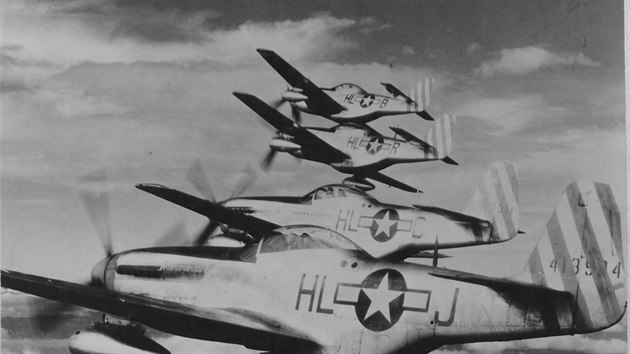 Letouny typu P-51 Mustang z 31. sthac skupiny