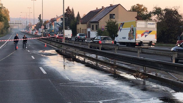 Vylit chemiklie na Strakonick. (12.10.2018)