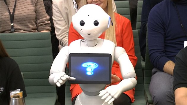 Britské poslance navštívila robotka Pepper. Popsala využití umělé inteligence.