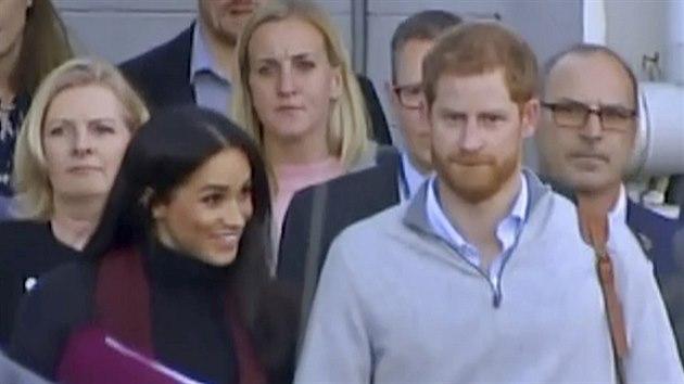 Vvodkyn Meghan a princ Harry piletli do Austrlie (Sydney, 15. jna 2018).