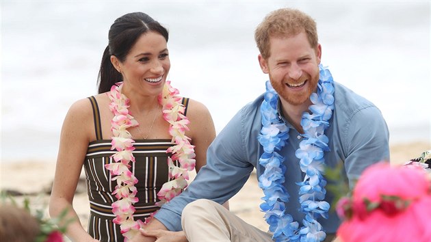 Princ Harry a vvodkyn Meghan na Bondi Beach (Sydney, 19. jna 2018)