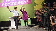 Budoucnost je nae. Volební lídi bavorských Zelených Katharina Schulzeová a...