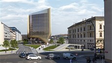 Tak má okolí Masary�ky za pár let vypadat. Pohled z Havlí�kovy ulice.