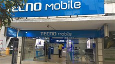 Flagship store, tedy jeden z hlavních obchod znaky Tecno ve mst Nairobi v...