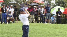 Gary Woodland na turnaji CIMB Classic v Malajsii.