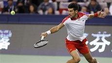Novak Djokovi ve finále turnaje v anghaji.