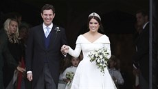 Jack Brooksbank a princezna Eugenie se vzali 12. íjna 2018.