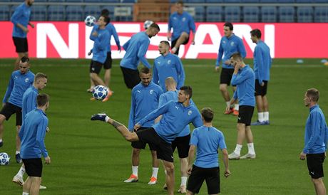 Fotbalisté Realu Madrid na tréninku ped úterním duelem Ligy mistr z Plzní.