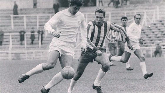 Janko Dauík (vlevo) v dresu Realu Madrid na unikátním snímku.