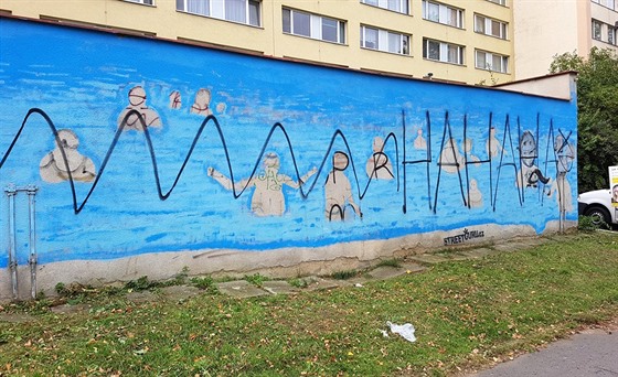 Neznámý vandal zničil v pražských Bohnicích rozpracované velkoformátové...